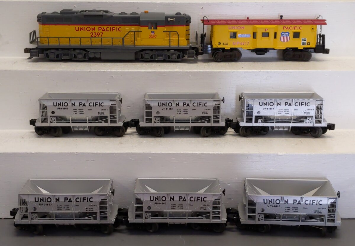 Lionel 6-11837 O Gauge Union Pacific GP9 Diesel Train Set MT/Box