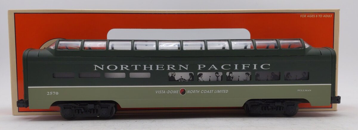 Lionel 6-19170 O Gauge Northern Pacific Full Vista Dome Coach LN/Box