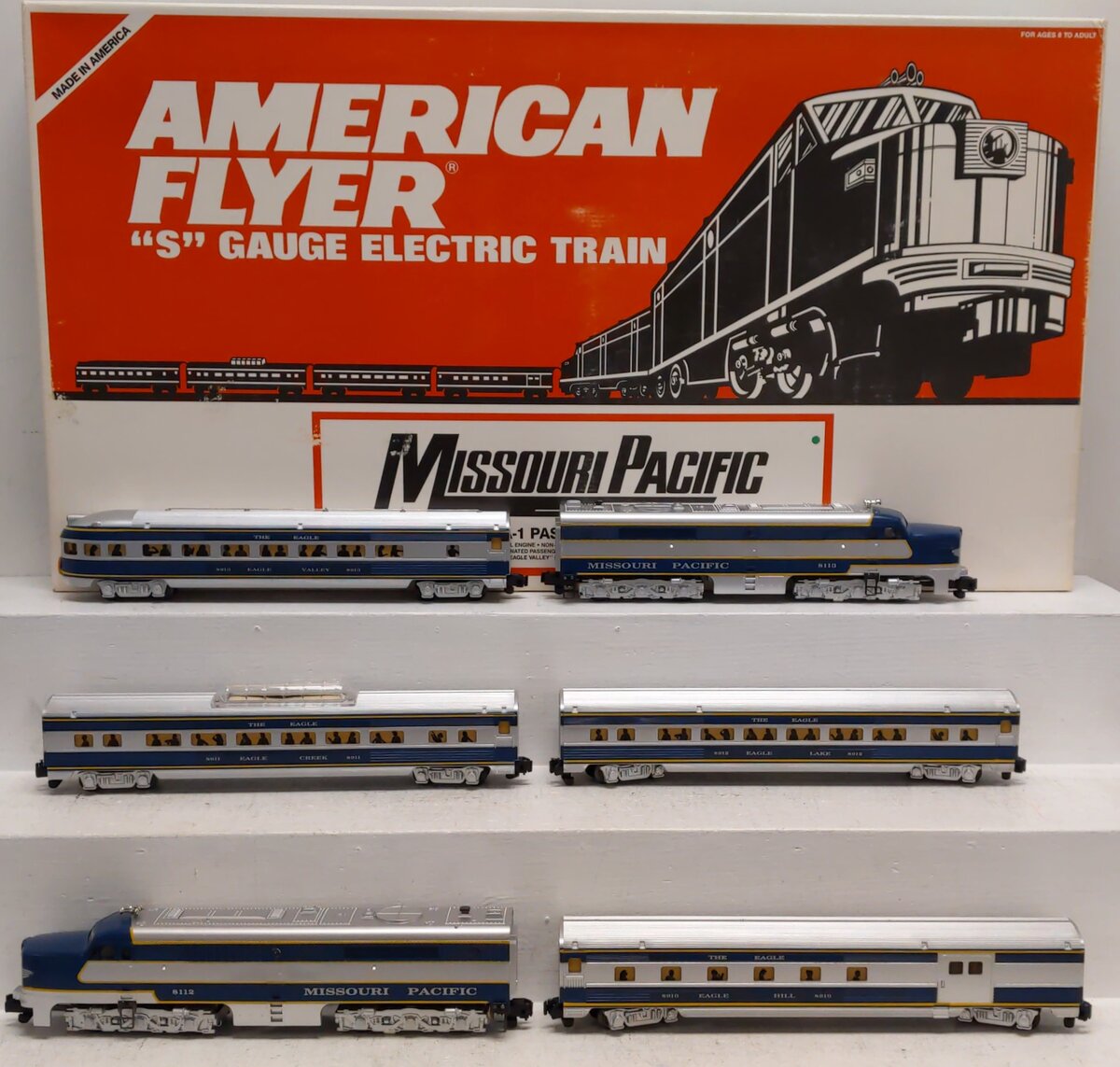 American Flyer 6-49601 S Missouri Pacific PA-1 Passenger Set LN/Box