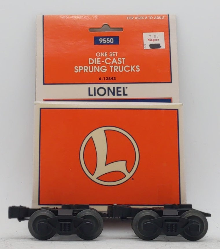 Lionel 6-12843 O Scale Die-Cast Metal Sprung Trucks (Set of 2)