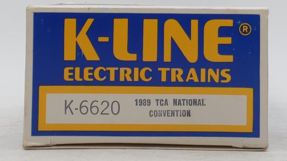 K-Line K6620 O Gauge Reading TCA-1989  Flatcar w/ Civil War Cannons LN/Box