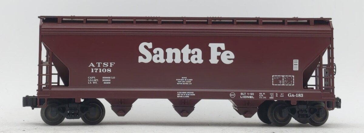 Lionel 6-17108 O gauge Santa Fe Center Flow Hopper Car #17108 LN/Box