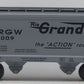 Lionel 6-17008 O Gauge Denver & Rio Grande Western 2-Bay Hopper Car #10009 EX/Box