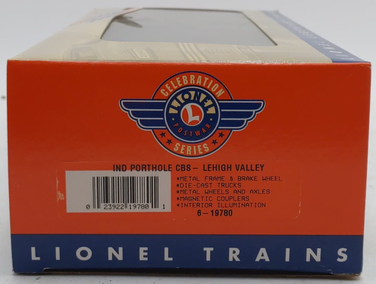 Lionel 6-19780 O Gauge PWC Lehigh Valley Industrial Porthole Caboose #641751 LN/Box