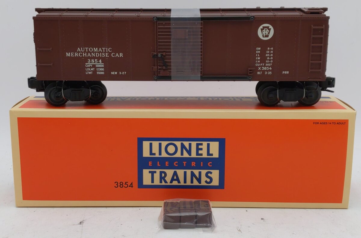 Lionel 6-27941 O Gauge Pennsylvania Operating Merchandise Car #3854 EX/Box