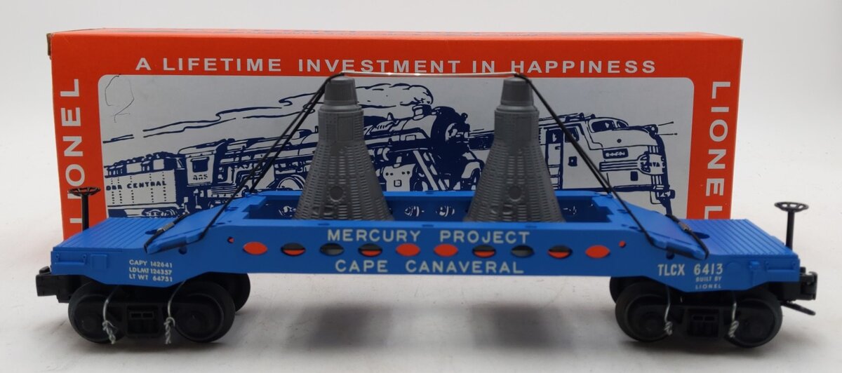 Lionel 6-26026 O Gauge PWC Mercury Capsule Carrying Car #6413 LN/Box