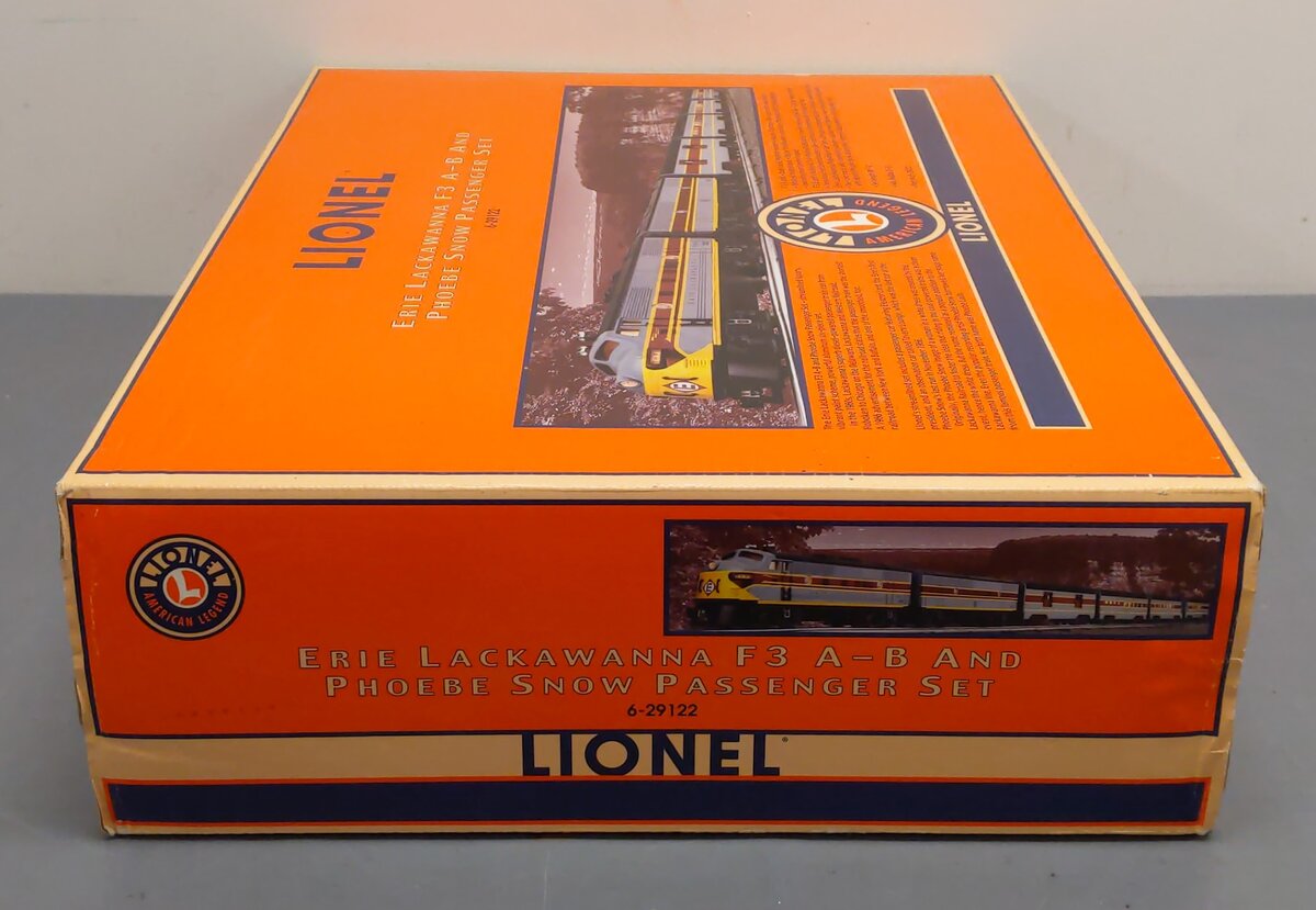 Lionel 6-29122 O Gauge Erie Lackawanna F3 AB Diesel Passenger Train Set EX/Box
