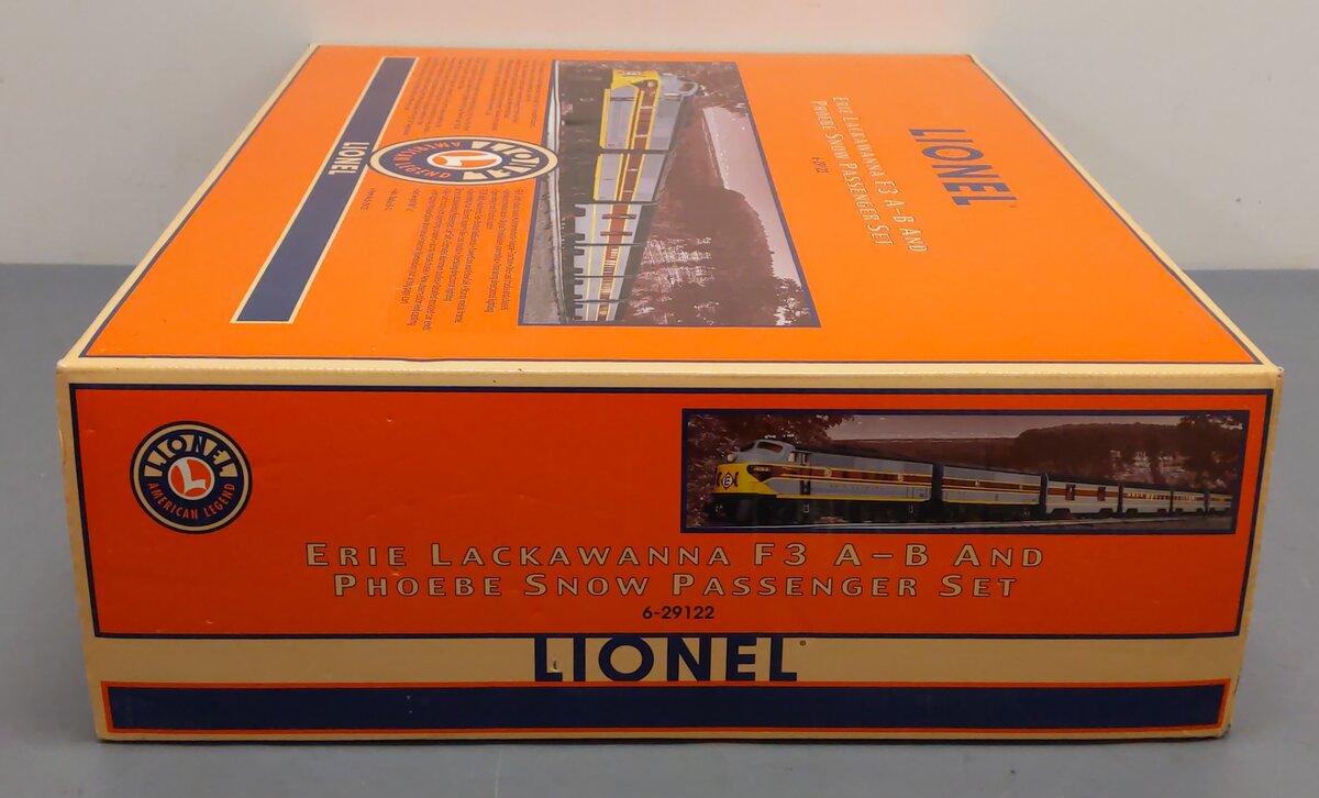 Lionel 6-29122 O Gauge Erie Lackawanna F3 AB Diesel Passenger Train Set EX/Box