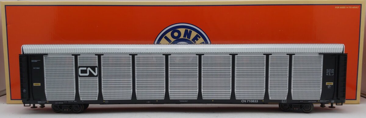 Lionel 6-27492 O Gauge Canadian National 89' Auto Rack Car #710833