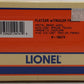Lionel 6-19474 O Louisville & Nashville Flatcar W/Trailer Frames #6424 NIB