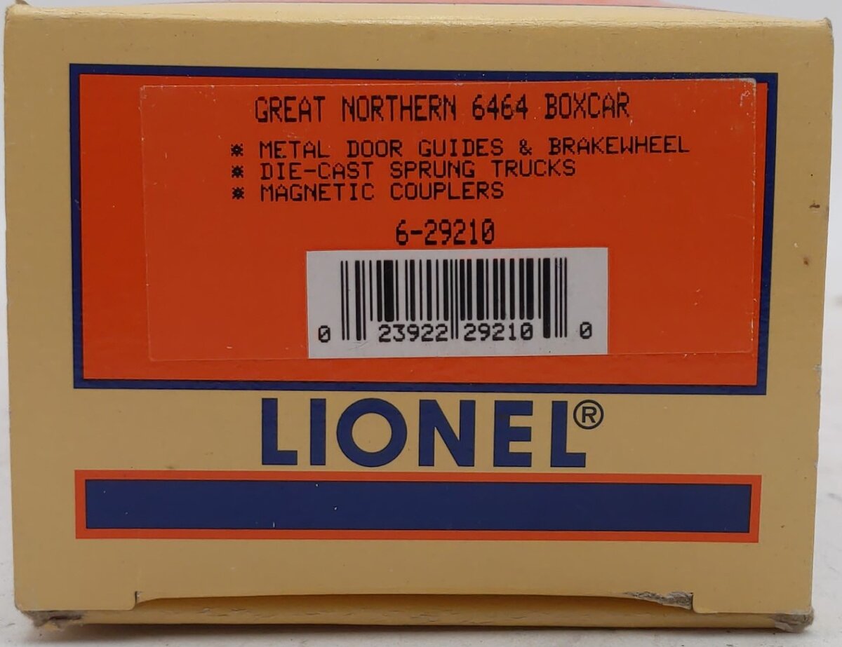Lionel 6-29210 O Gauge Great Northern Boxcar #6464-450 LN/Box