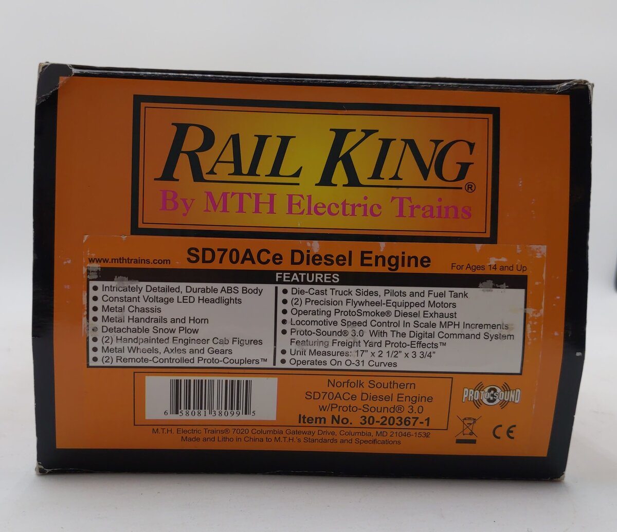 MTH 30-20367-1 NS SD70ACe Imperial Diesel Engine with Proto-Sound 3.0 #1000