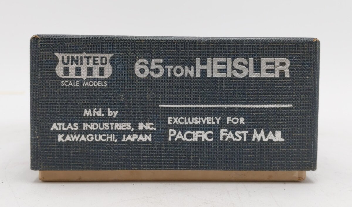 United Models HO Scale PFM Brass 65 Ton 2-Truck Logging Heisler -BOX ONLY EX/Box