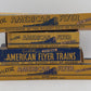 American Flyer Vintage S Assorted Freight Cars: 928, 944, 945, 7210 [4] VG/Box