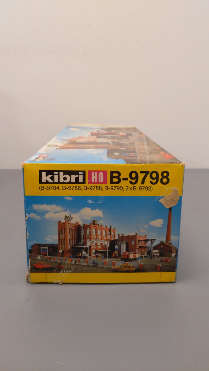 Kibri B-9798 HO Scale Farben AG Paint Factory: 5 Boxes Building Kit
