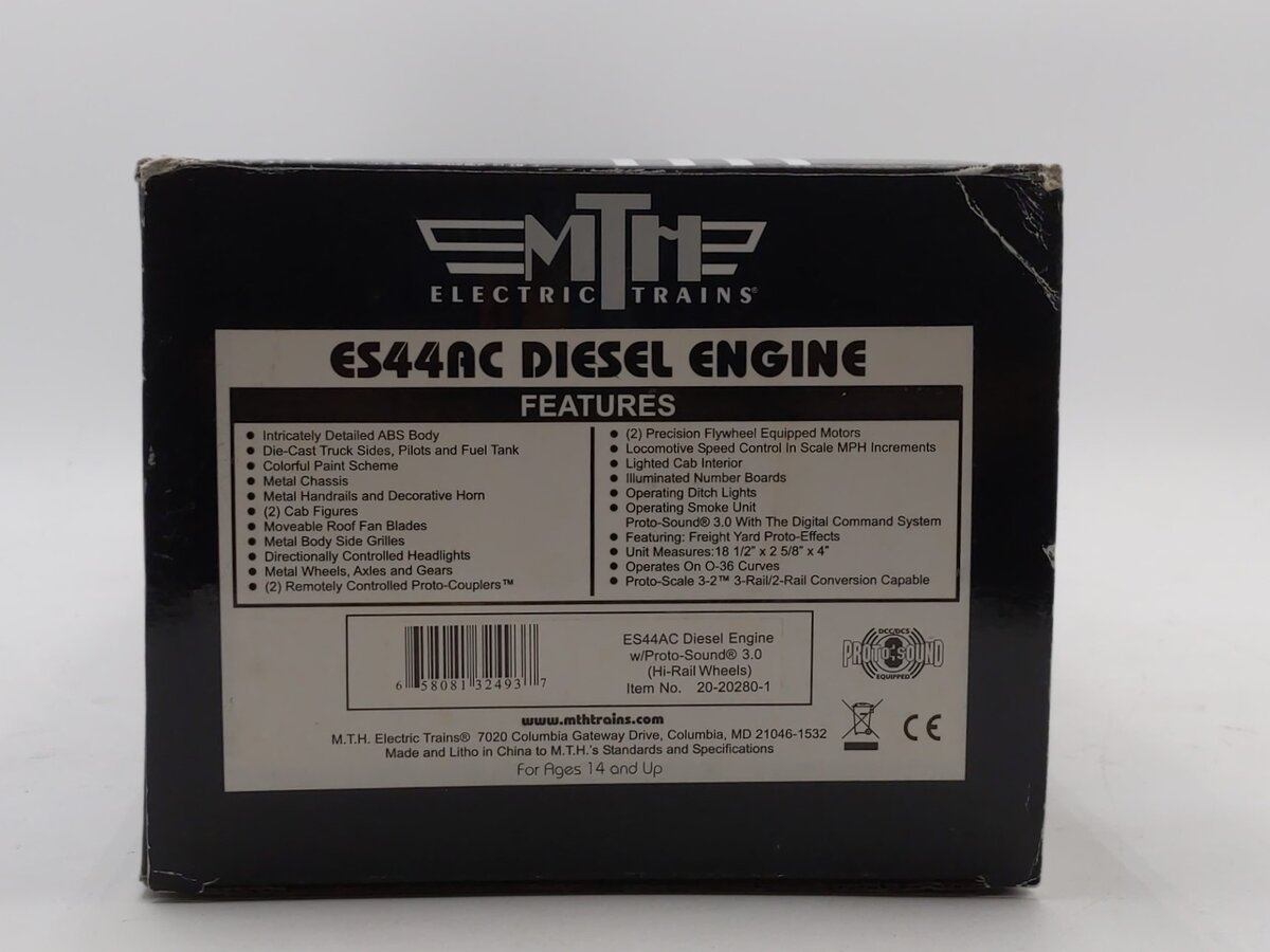 MTH 20-20280-1 PRR NS Heritage ES44AC Diesel Engine w/PS3 #8102