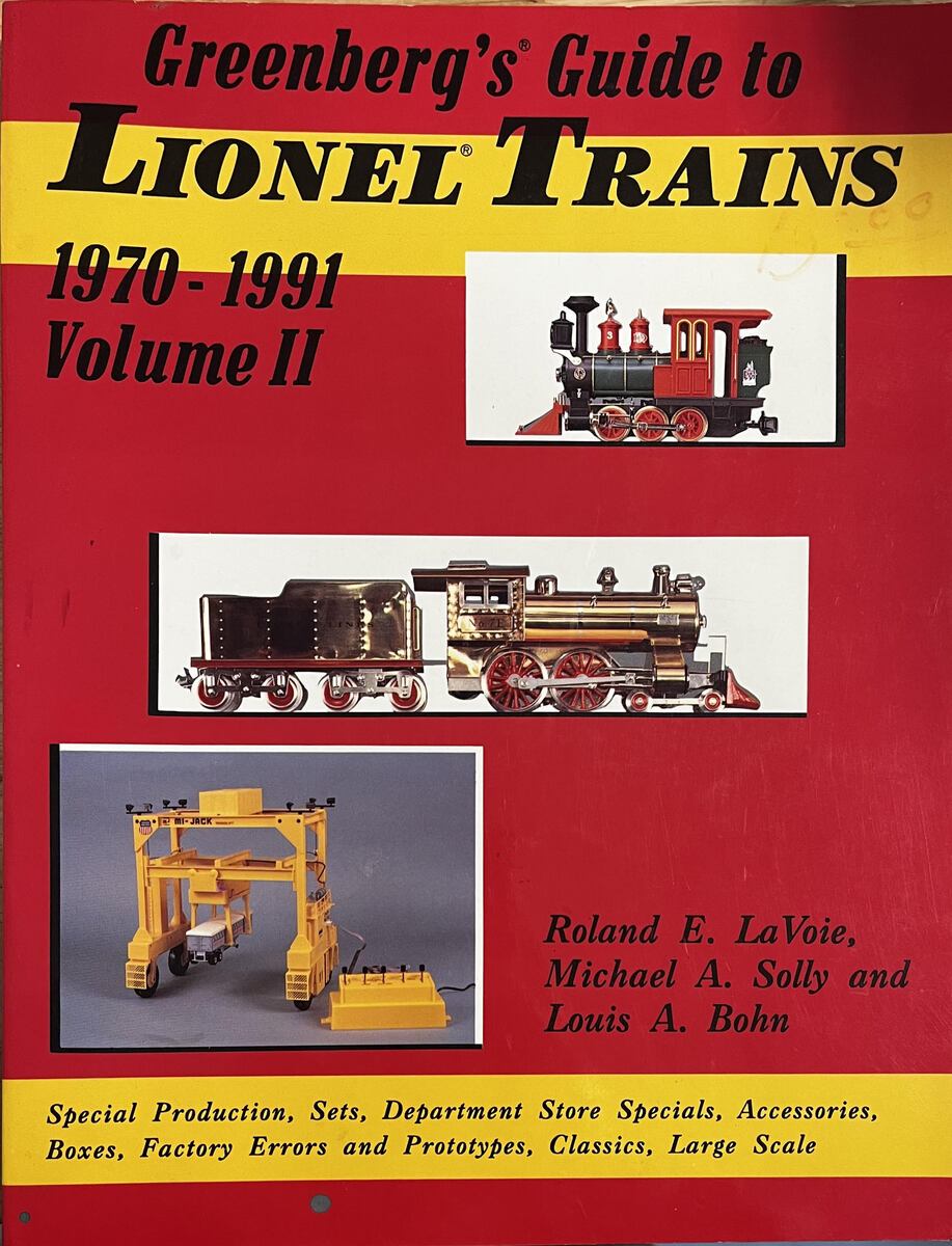 Greenberg's Guide to Lionel Trains, 1970-1991 Volume II Paperback Book
