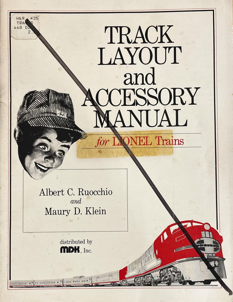 Track layout and Accessory Manual for Lionel Trains By Albert C. - Paperback