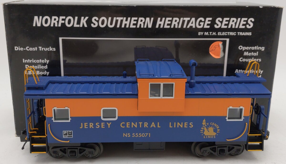 MTH 20-91383 O Gauge Jersey Central Extended Vision Caboose #555071