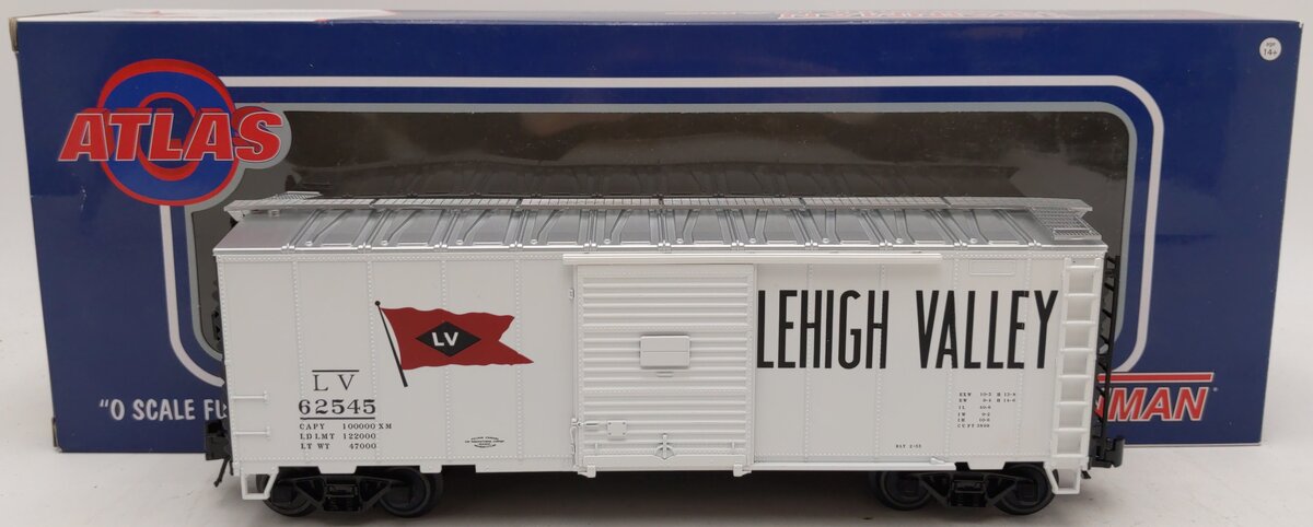 Atlas 2002213 O Lehigh Valley ACF 40' Sliding-Door Boxcar 62545 (3-Rail)