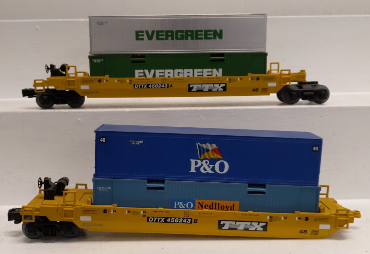 Lionel 6-29695 O Trailer Train Maxi-Stack (Pack of 2)