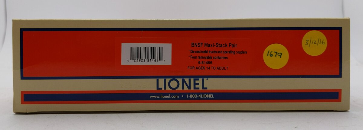 Lionel 6-81466 Burlington Northern Santa Fe Maxi-Stack (Set of 2)