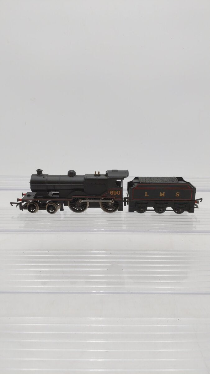 Hornby R450 OO Scale LMS 4-4-0 Class 2P Fowler Steam Locomotive & Tender #690 EX/Box