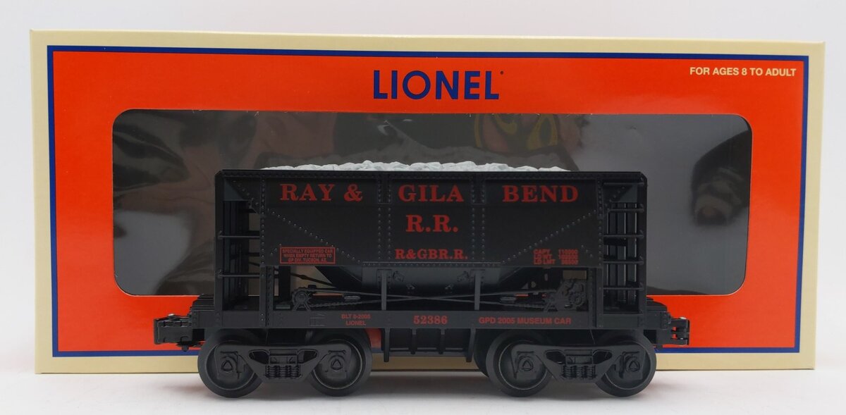 Lionel 6-52386 O Gauge TTOM Ray and Gila Bend Ore Car EX/Box