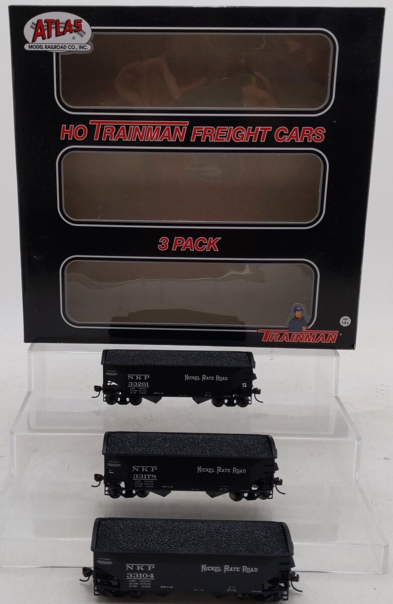 Atlas 20003158 HO Nickel Plate Road 2-Bay Offset Side Hopper with Round End