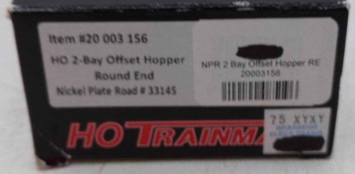 Atlas 20003156 HO NKP Trainman 2-Bay-Offset Hopper #33145