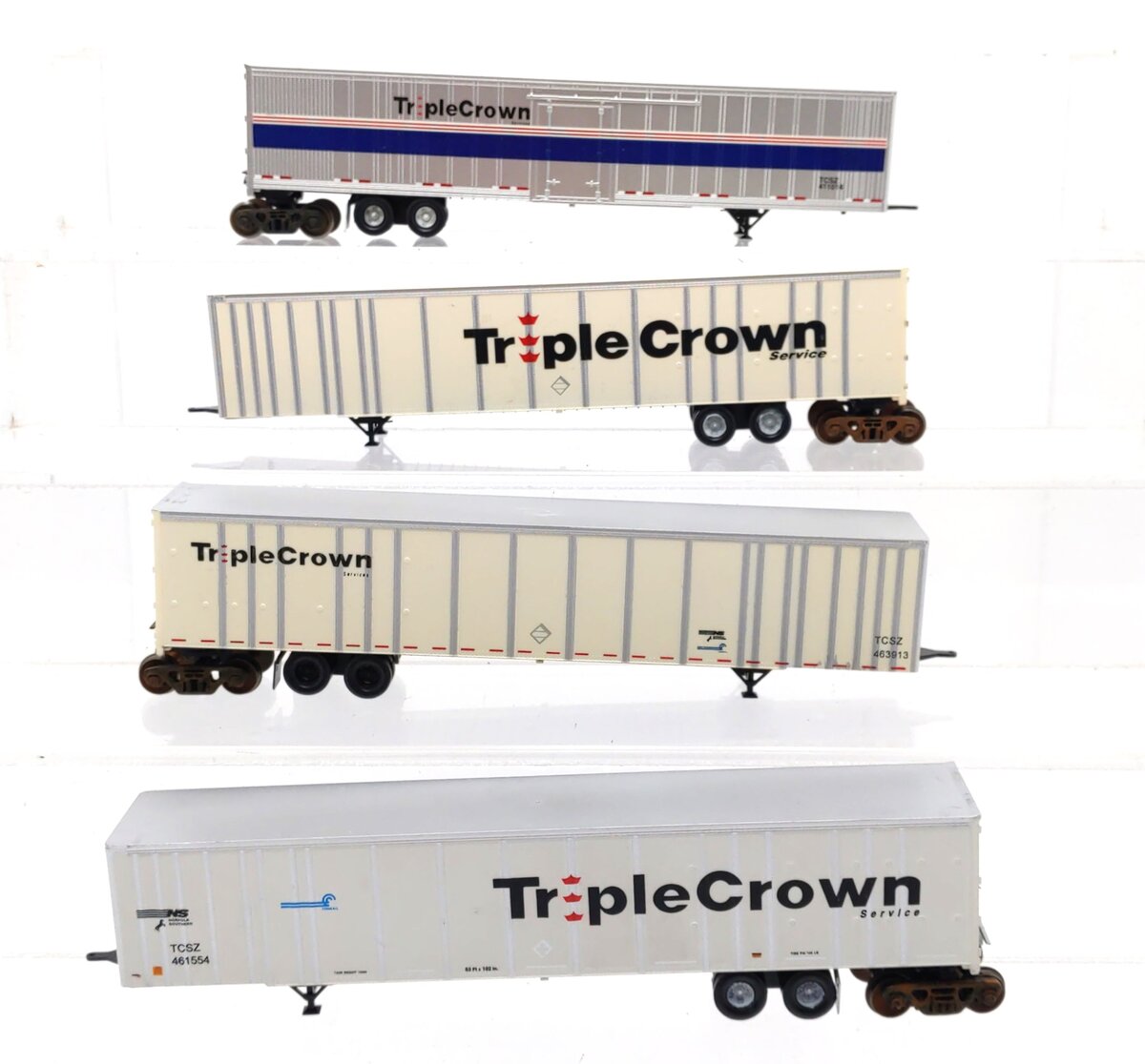 Bowser HO Triple Crown 53' Road Railers [4] EX