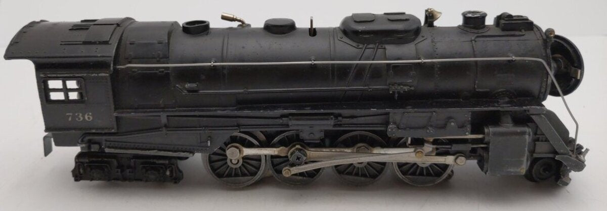 Lionel 736 Vintage O 2-8-4 Berkshire Steam Locomotive VG