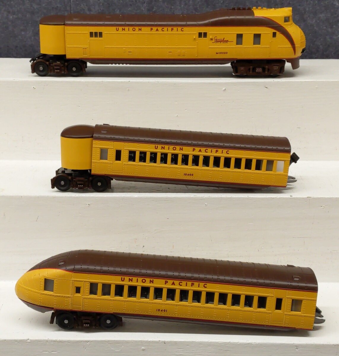 MTH 30-2197-1 O Gauge Union Pacific M10000 Diesel Passenger Train Set w/PS2 EX/Box