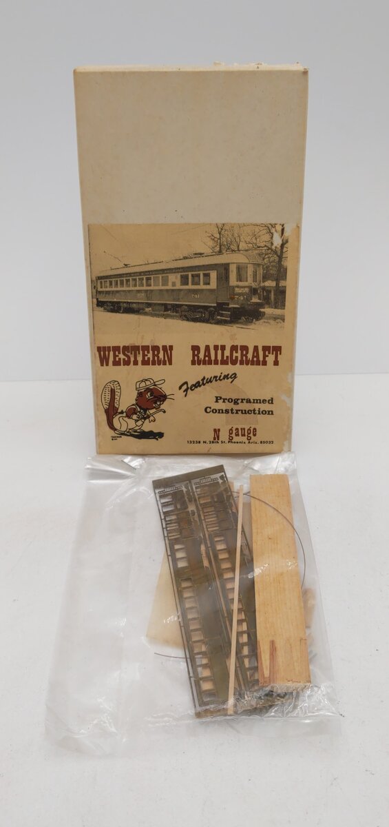 Western Railcraft 402N BRASS N Scale 737-776 Series Coach Body Kit MT/Box