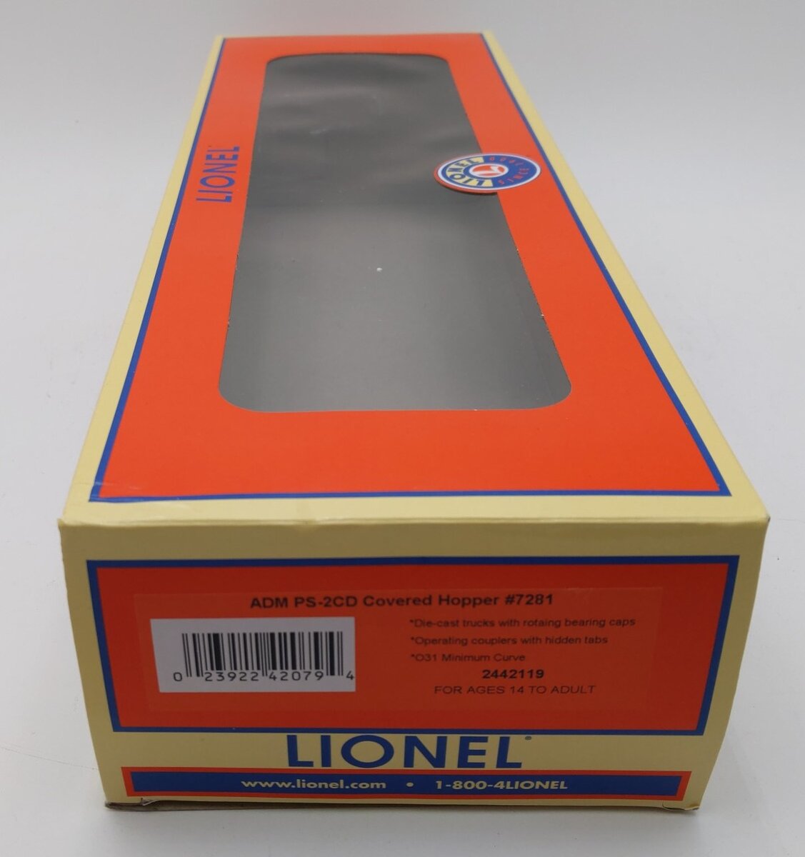 Lionel 2442119 O ADM PS-2CD Covered Hopper #7281