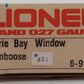 Lionel 6-9184 O Gauge Erie Bay Window Illuminated Caboose #9184