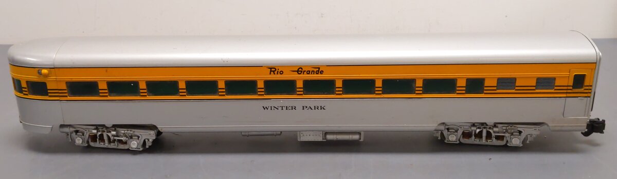 Aristo-Craft 33402 G Rio Grande Winter Park Observation Car - Metal Wheels