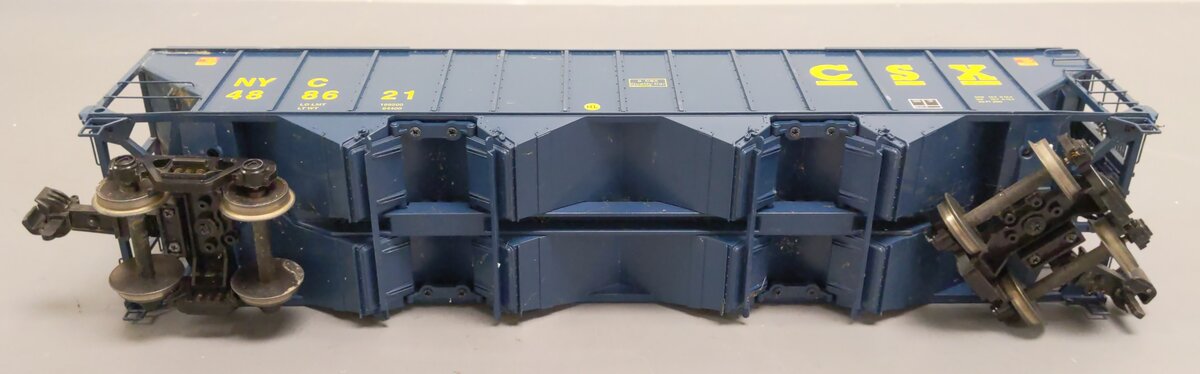 MTH 70-75070 G Scale CSX Railking 4 Bay Hopper #488621 (Metal Wheels)