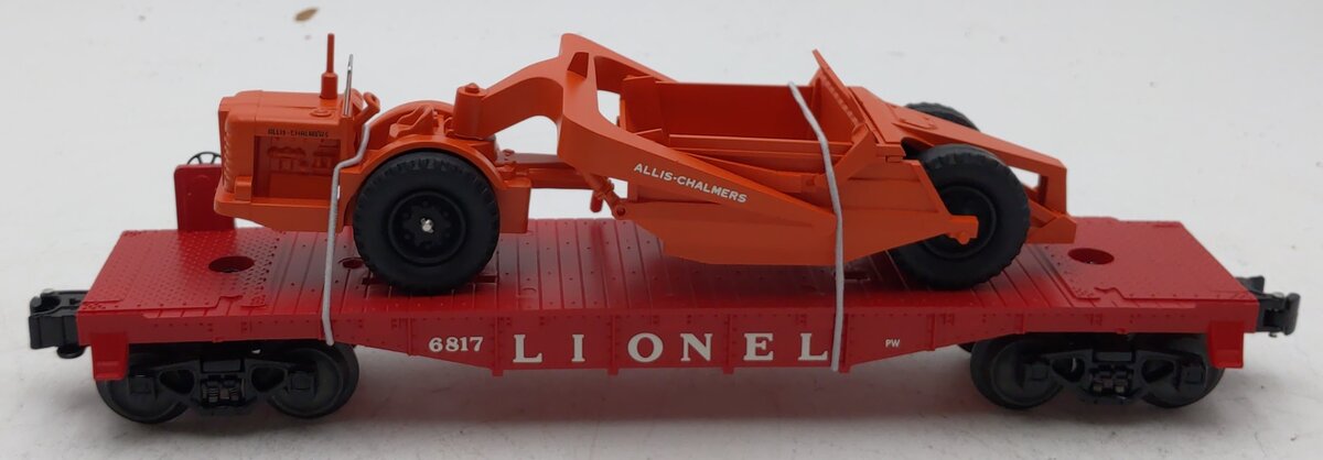 Lionel 6-26024 O Gauge Postwar Celebration Series 6817 Lionel Flatcar W/ Scraper LN/Box