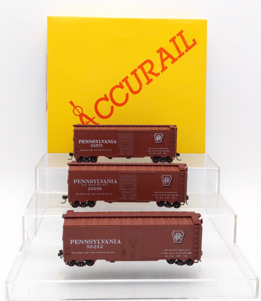Accurail 3319 HO Scale Pennsylvania Box Car Set LN/Box
