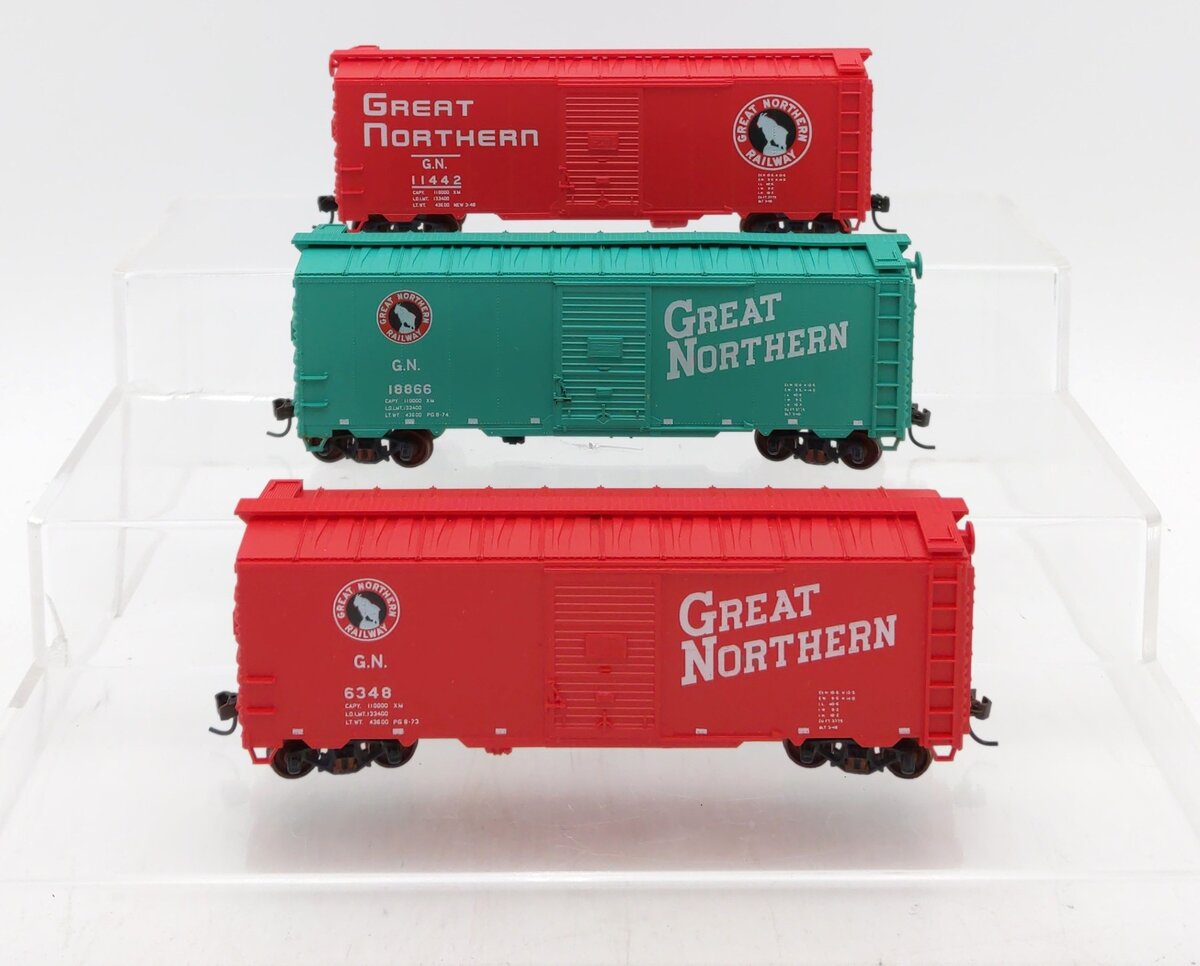 Accurail 3316 HO Great Northern AAR Steel Boxcar Set LN/Box