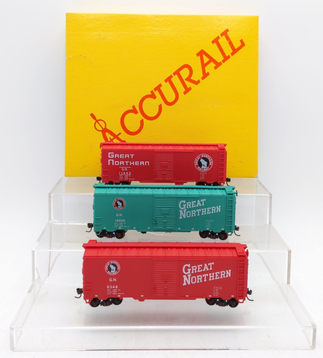 Accurail 3316 HO Great Northern AAR Steel Boxcar Set LN/Box