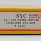Accurail 3335 HO Scale NYC 40' AAR Steel Boxcars (Pack of 3) EX/Box