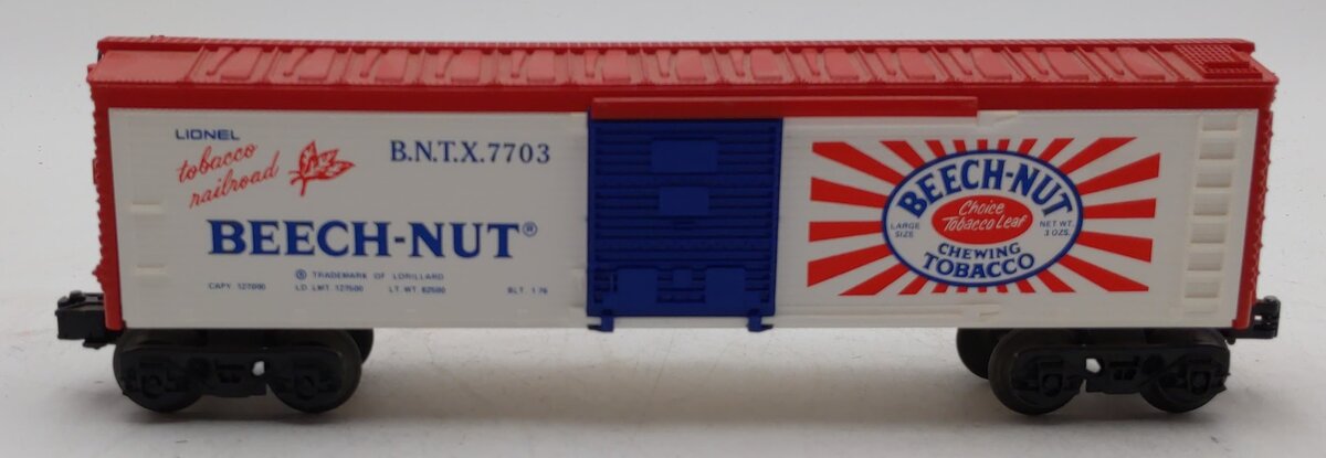 Lionel 6-7703 O Gauge Beechnut Billboard Reefer Car LN/Box