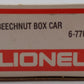 Lionel 6-7703 O Gauge Beechnut Billboard Reefer Car LN/Box