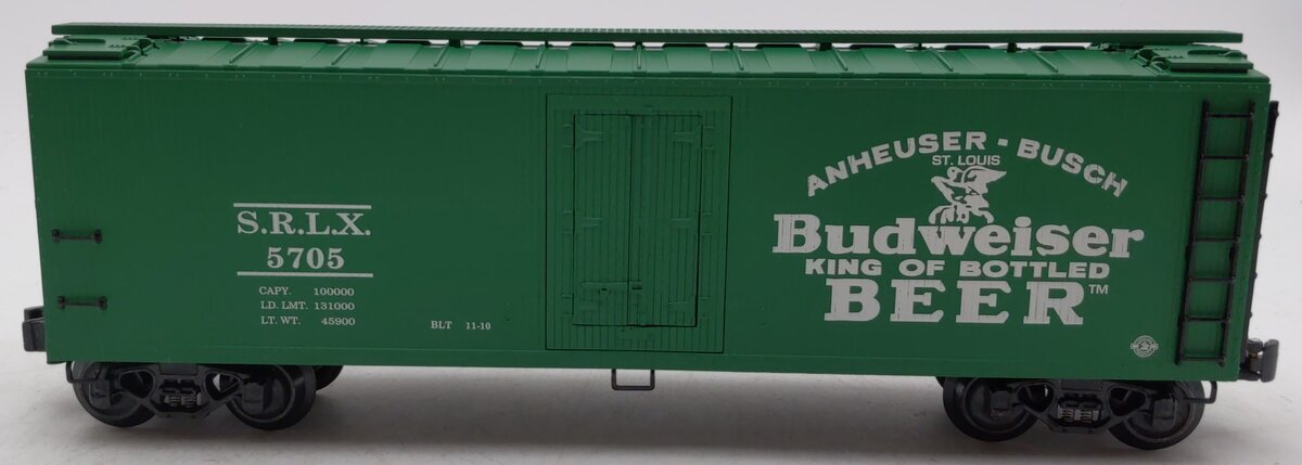 K-Line K762-5601 O Gauge Anheuser Busch Budweiser Wood-Sided Reefer #5705 LN/Box