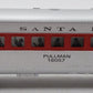 Lionel 6-16057 O Gauge Santa Fe Illuminated Passenger Car LN