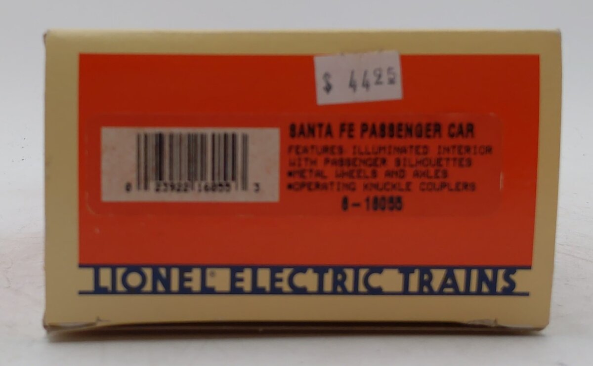 Lionel 6-16055 O Gauge Santa Fe Illuminated Pullman Passenger Car #16055 LN/Box