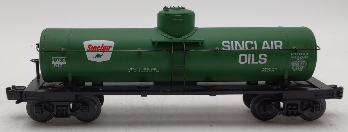 MTH 30-7311 O Gauge Sinclair Single Dome Tank Car #9131 LN/Box