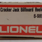 Lionel 6-9853 O Gauge Cracker Jack Billboard Reefer Car (White) LN/Box